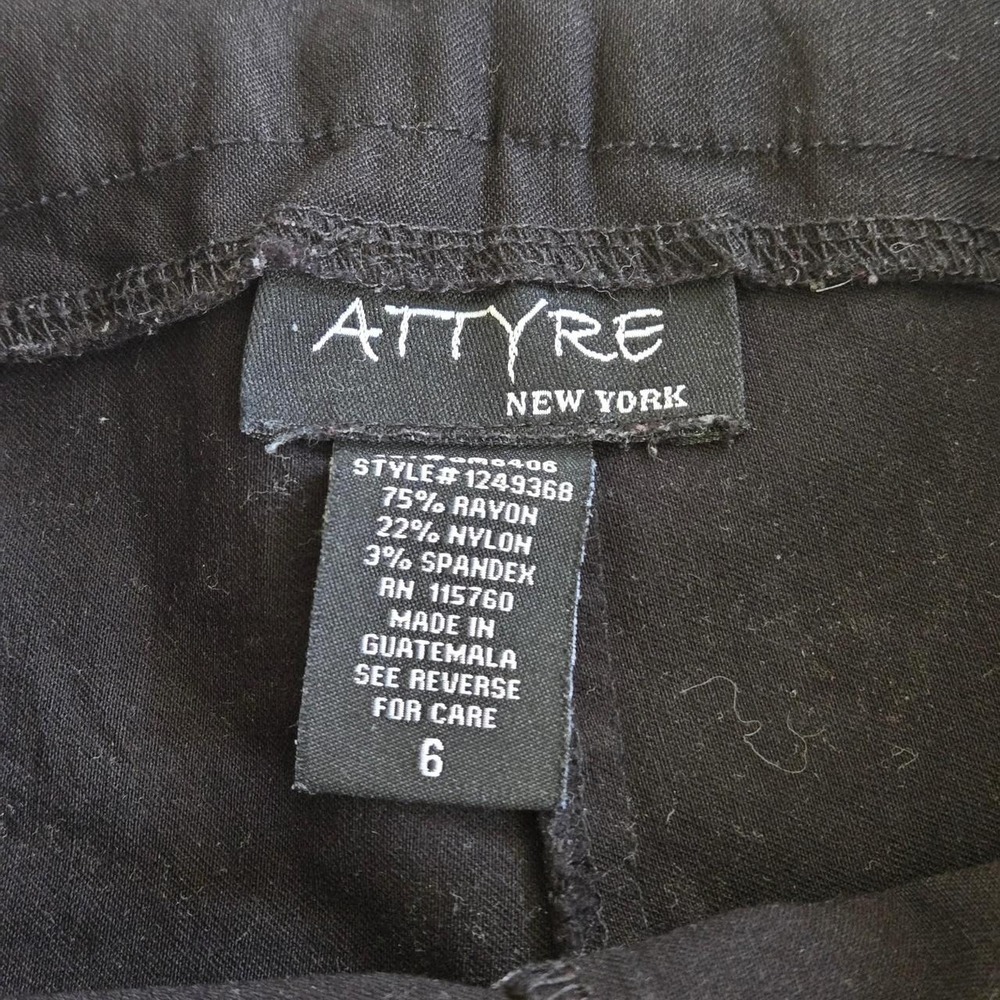 y2k black pedal pushers capri pants - Picture 4 of 5